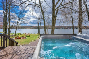 Pet Friendly! Lakefront w Hot Tub, Firepit!
